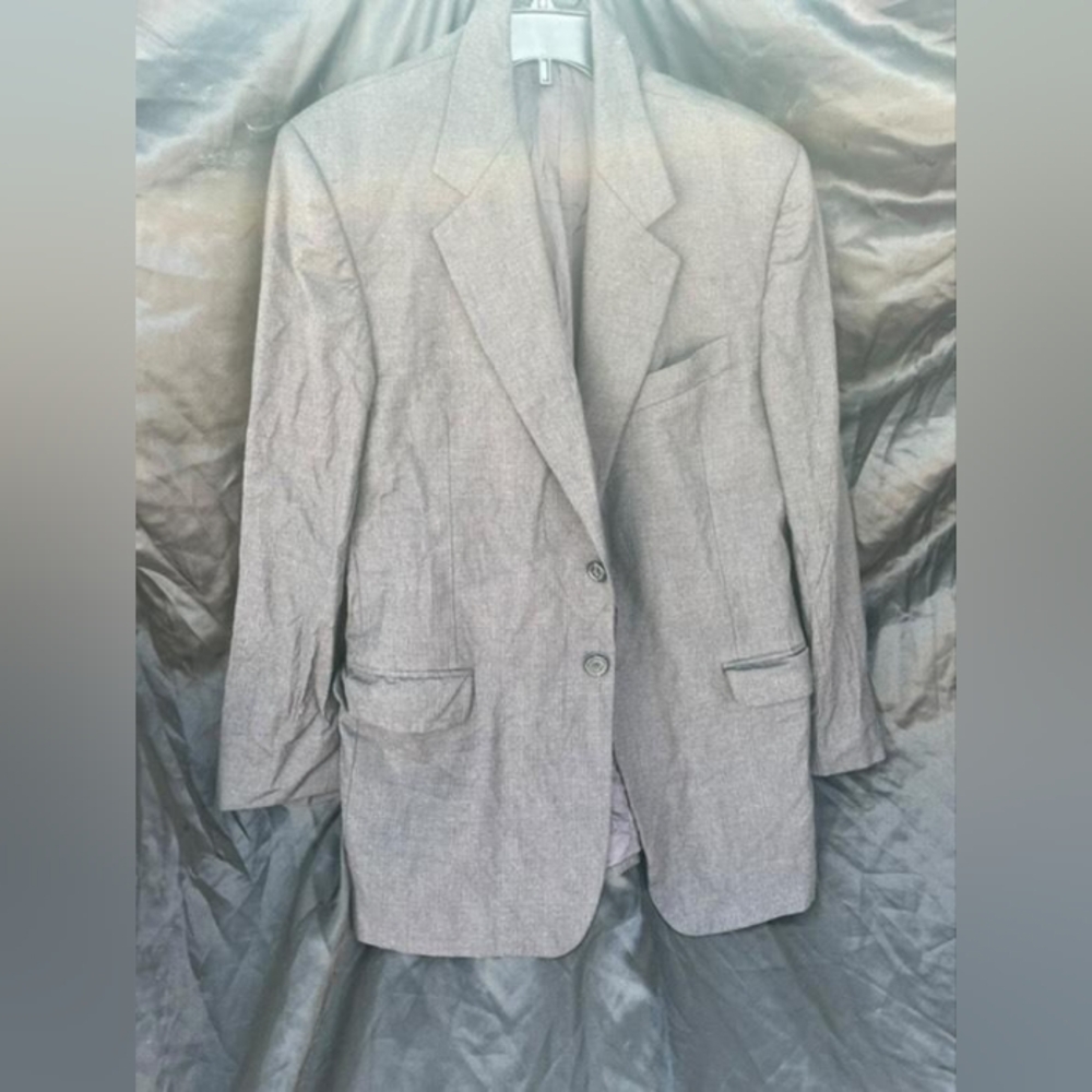 Fendi Vintage uomo linen blend wool-rayon 100%made in Italy sport coat suit clas